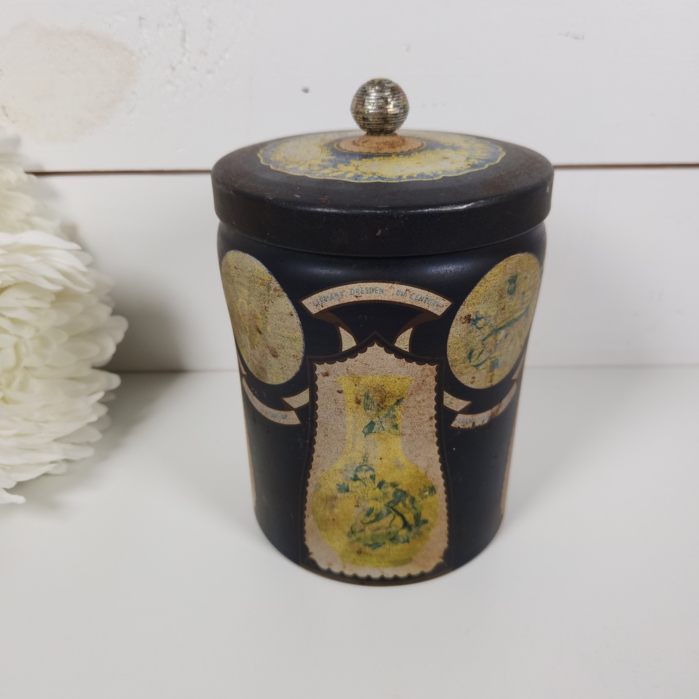 Vintage Murray Allen Confections Tin Container | Collectible Metal Canister